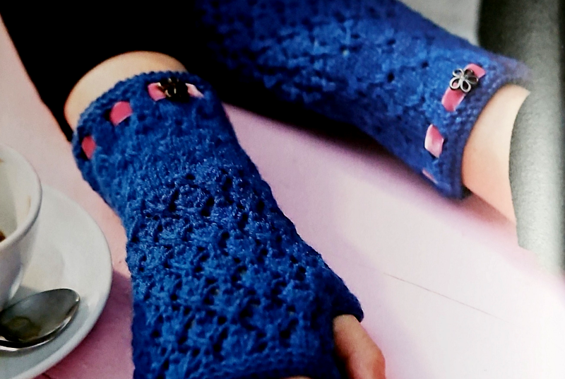 Ajourmuster Stulpen stricken. Schritt-für-Schritt-Anleitung