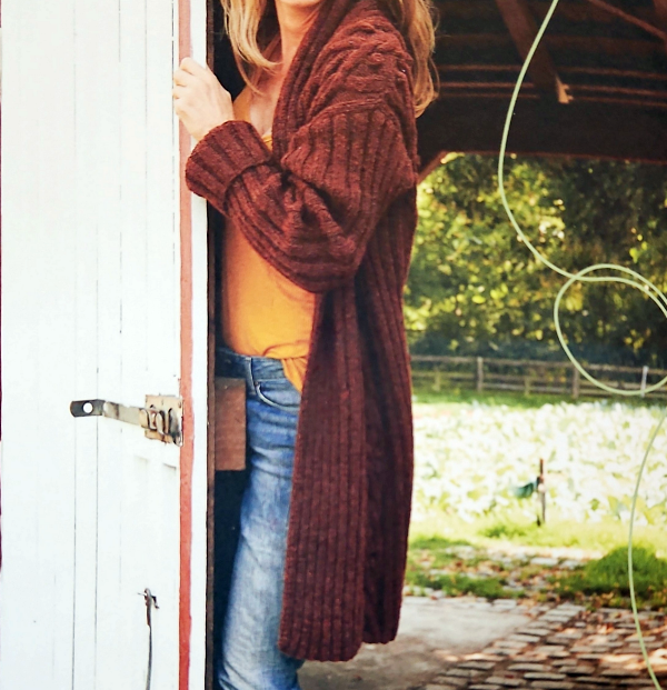 Blatt und Zopf Jacke. Strickanleitung, elegant in 2 Mustern