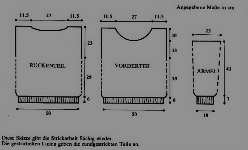 Damen Pullover mit weitem Rollkragen. Kostenlose Anleitung
