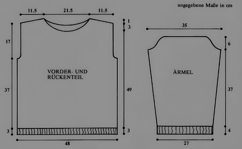 Damen Streifenpullover. Kostenlose Anleitung, Größen 38-44