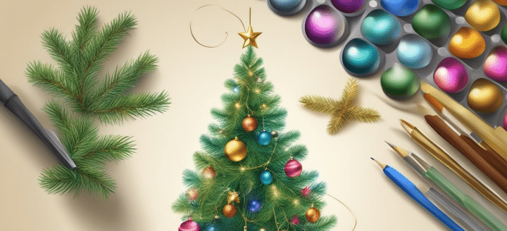 Deko Bäumchen zu Weihnachten basteln - Kreative Ideen