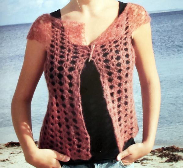 Gestrickte Mohairweste. Anleitungen für dein DIY-Projekt