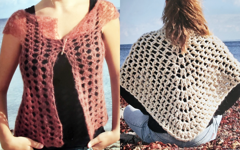 Gestrickte Mohairweste. Anleitungen für dein DIY-Projekt