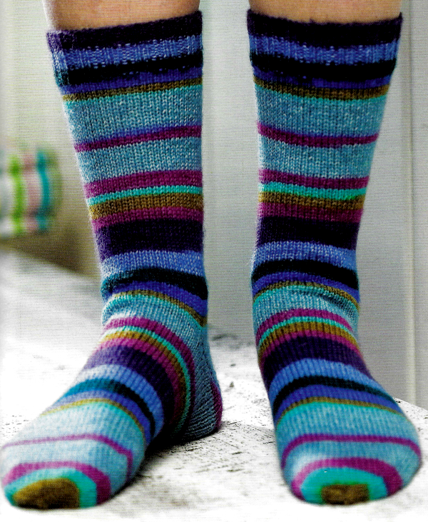 Gestrickte Socken. Anleitung für individuelle Strickprojekte