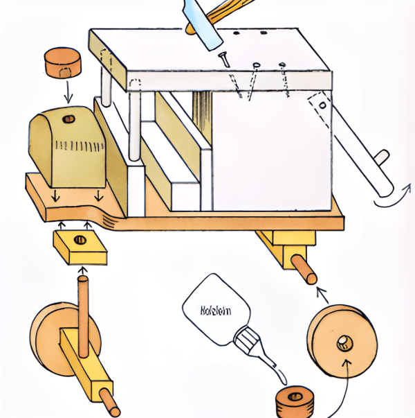 Holzauto mit beweglicher Vorderachse selber bauen