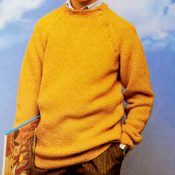 Stylischer Jungen Pullover mit Zopfmuster Größe 13-16 Jahre