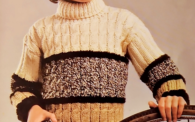 Jungen Rollkragenpullover mit Zopfmuster (Größen 104-152)