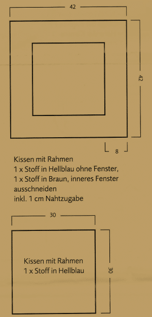 Dekokissen, Größe: 40 cm x 40 cm bzw. 80 cm x 80 cm