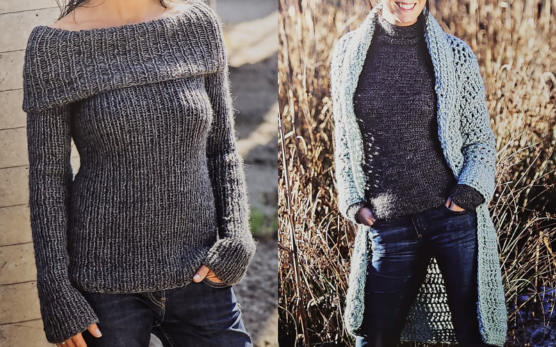 Rippenstrick Pullover. Anleitung für Anfänger und Profis