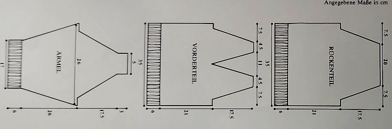 Schulpullover mit V-Ausschnitt. Kostenlose Strickanleitung