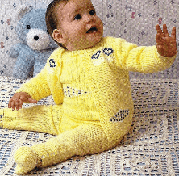 Strickanleitung Babypullover Mit Dazu Passender Hose