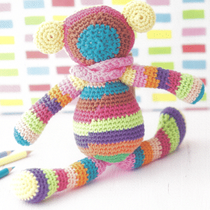 Gehäkelter Ringelteddy. Kostenlose Anleitung für den Bär