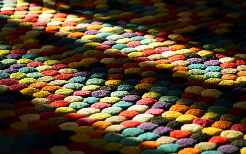 Anleitung. Teppich aus Topflappengarn für Strickanfänger