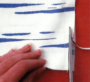 Selbst gebastelter Windschutz aus Baumwollstoff. DIY Projekt