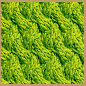 Strickmuster Korbgeflecht